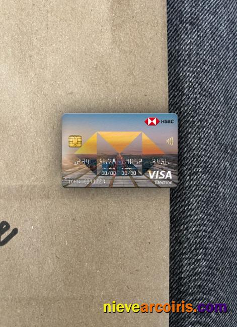 Poland HSBC bank visa electron card photolook